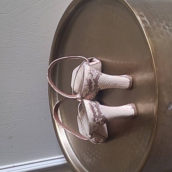 Paris Texas Python-Embossed Leather Mule, Sz US 10/40 - Picture 5 of 10